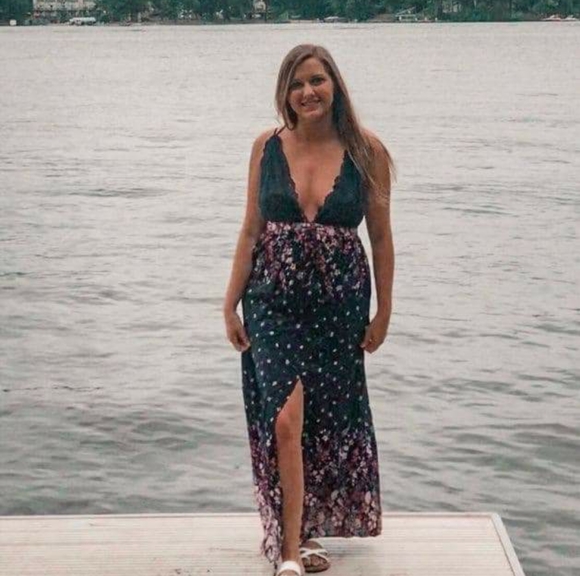 Love Riche Flowered Long Spring/Summer Dress πΊHP - Picture 5 of 7